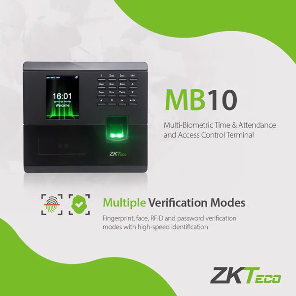 Lector Biometrico Facial ZkTeco MB10 vl en Bucaramanga, Cali, Medellin, Ibague, Santamarta, Barranquilla, Monteria, Cucuta, bogota, Barrancabermeja, en bucaramanga, valledupar, cartagena, yopal, tunja, yopal