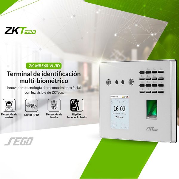 control de acceso biometrico Zkteco MB560ID-VL en neiva, valledupar, monteria, ibague, manizales, tunja, pereira, armenia